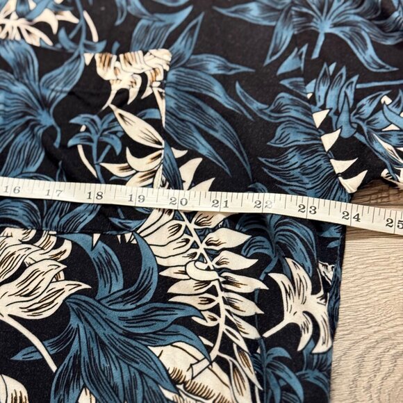 Vintage Ocean Current Hawaiian Shirt Mens Size L Tropical Floral Leaf Button Up - Picture 9 of 12